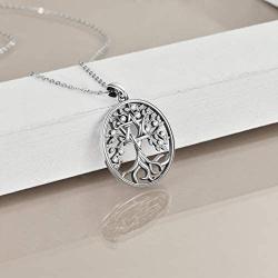 ONEFINITY Tree of Life Necklace Sterling Silver Star of David Tree of Life Pendant Necklace Tree of Life Jewelry for Women Gifts