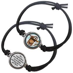 Spirit Lala Sloth Reversible Stretch Bracelet with Gift Box