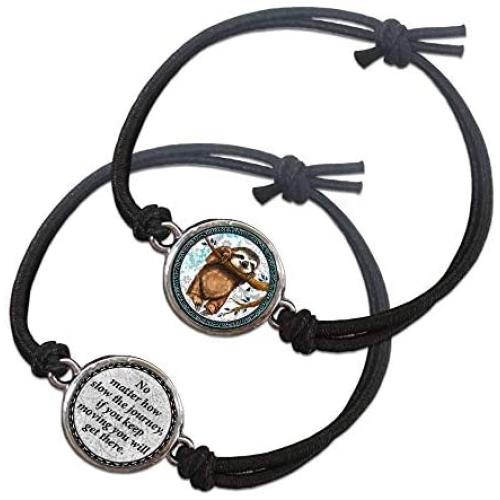 Spirit Lala Sloth Reversible Stretch Bracelet with Gift Box