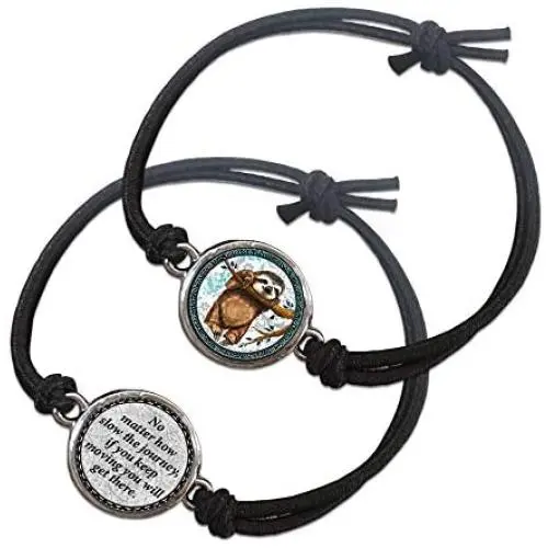 Spirit Lala Sloth Reversible Stretch Bracelet with Gift Box Spirit Lala Sloth Reversible Stretch Bracelet with Gift Box