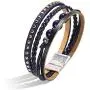 Leather Wrap Bracelet - Rope Braided Multilayer Leather Strand Bracelet Handmade Stone Beads Cuff Bangle Bracelets with Magnetic Clasp Fashion Gift for Women, Teen Girls (Brown) Leather Wrap Bracelet - Rope Braided Multilayer Leather Strand Bracelet Handmade Stone Beads Cuff Bangle Bracelets with Magnetic Clasp Fashion Gift for Women, Teen Girls (Brown)