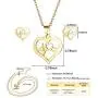 BELLALULU Necklace Pendant Earrings Set - USD5 Jewelry Set,Classic Necklace and Earring Styles for Everyday Clothing