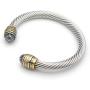 Elegana Bracelet Designer Brand Inspired Antique Women Jewelry Cross Cable Wire Bangle Christmas Day Gifts (D-1)