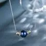 925 Sterling Silver Necklace Birthday Gift for Women DIY Birthstone Pearl Pendant Necklace Valentines Day for Mom Grandmother Daughter