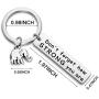 WUSUANED Friendship Keychain Never Forget How Strong You Are Elephant Jewelry Inspirational Gift For Elephant Lovers