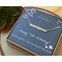 EFYTAL 70th Birthday Gifts for Women, 925 Sterling Silver Seven CZ Bar Necklace For Her, 7 Decade Jewelry 70 Years Old