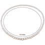 Lavencious Tennis AAA CZ Necklace Bridal Evening Party Bling Gold Plated Statement Jewelry 16” and 18''