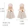 Alloy Resin Fringe Earrings Multicolor Earrings Faux Tassel Earrings Bohemian Statement Thread Tassel Dangle Earrings
