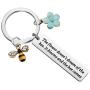 MAOFAED Bee Gift Flower Gift Nature Lover Gift The Flower Doesn Not Dream of The Bee It Blooms and The Bee Comes Gift for Her Women Daughter Girlfriend