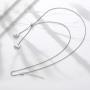 Ubrand 12 Constellations Necklace, Stainless Steel Heart-Shaped 12 Constellations for Women Jewelry Constellation Vertical Bar Looped Adjustable Long Necklace Birthday Gifts