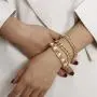 3Pcs Gold Plated Chain Bracelet Pearl Bracelet Set for Women Teen Girls 3Pcs Gold Plated Chain Bracelet Pearl Bracelet Set for Women Teen Girls