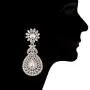 Aheli Classy Silver Tone Bollywood Wedding Party Wear Drop Dangle Earrings for Women Ethnic Indian Fashion Jewelry Aheli Classy Silver Tone Bollywood Wedding Party Wear Drop Dangle Earrings for Women Ethnic Indian Fashion Jewelry