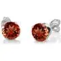 Gem Stone King Red Garnet and White Diamond 925 Sterling Silver Pendant Necklace Earrings Set 3.05 Ct Round Cut with 18 Inch Silver Chain Gem Stone King Red Garnet and White Diamond 925 Sterling Silver Pendant Necklace Earrings Set 3.05 Ct Round Cut with 18 Inch Silver Chain