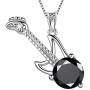 Aurora Tears Guitar/Violin Necklace 925 Sterling Silver Music Pendant Fans Musician Jewelry