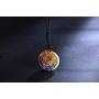 iSTONE 7 Chakra Gemstone Crystal Necklace Energy Healing Crystals Chakra Necklace Resin Ammonite Fossil Spiral Necklace