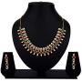 Efulgenz Indian Bollywood Gold Plated Crystal Rhinestone Faux Pearl Wedding Bridal Choker Necklace Earring Jewellery Set