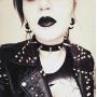 Punk Rock Gothic Black Rivet Leather Spiked Necklace Neckband Choker Adjustable