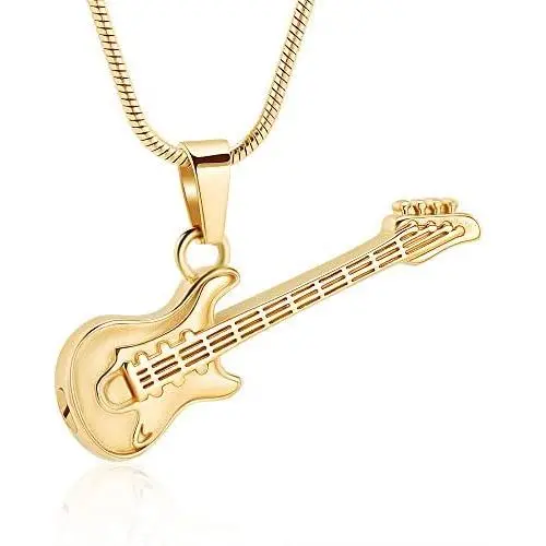memorial jewelry Musical Instrument Cremation Necklace for Women&Men Guitar Urn Necklace for Ashes memorial jewelry Musical Instrument Cremation Necklace for Women&Men Guitar Urn Necklace for Ashes