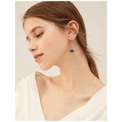 Sterling Silver RBG Dissent Collar Earrings Dangle Drop Stud Jewelry Gifts for Women Fan of Ruth Bader Ginsburg