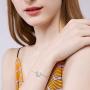 EVER FAITH 925 Sterling Silver Gorgeous CZ Daily Lucky Horseshoe Adjustable Link Bracelet Hand Chain EVER FAITH 925 Sterling Silver Gorgeous CZ Daily Lucky Horseshoe Adjustable Link Bracelet Hand Chain