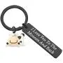 BAUNA Cute Cow Keychain Cow Lover Jewelry I Love You To The Moooon And Back Farm Animal Lover Gifts For Farmers Best Friend