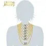 LIFETIME JEWELRY 7mm Rope Chain Necklace 24k Real Gold Plated for Men and Women