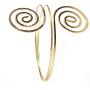 ALoveSoul Adjustable Gold Upper Arm Jewelry Cuff Bracelet Armlet Armband Bangle