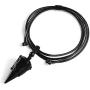 Top Plaza 6 Facet Reiki Healing Crystal Stone Pointed Pendant Necklaces Adjustable Natural Gemstone Necklace Reiki Quartz Jewelry for Women Men