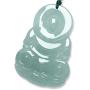 Guan Yin Pendant | Guan Yin Necklace | Kuan Yin Pendant | Jade Pendant | Kuan Yin Pendant | Kwan Yin Necklace | Guanyin Necklace | Grade A Jadeite Jade, 26'' Adjustable Rope ( 54..5mm High)