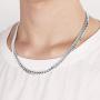 SHKA Cuban Chain Necklace Miami Cuban Bracelet for Men and Women Titanium Magnetic/Magnetic Germanium Chain Necklace Pain Relief for Neck, 18/20/22/24 inch Length 18K Gold Plated