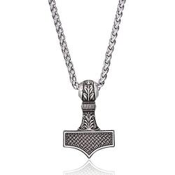 Thors Hammer Necklace Norse Viking Thors Hammer Amulet Pendant Necklace Talisman Jewelry