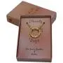Friendship Necklace, 18K Gold-Plated Dented Ring Circle Pendant for Women & Girls. Beautiful Gift Box with a special message for your loved ones. Great gift for Wife, girlfriend or Daughter
