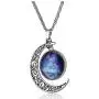 Lcbulu Galaxy Crescent Moon Pendant Necklaces Jewelry for Women Teen Girls 18 Lcbulu Galaxy Crescent Moon Pendant Necklaces Jewelry for Women Teen Girls 18