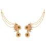 Touchstone''Devsena Bahubali Manikarnika Collection Indian Bollywood Designer Jewelry Earrings with Beads for Women in Antique Gold Tone