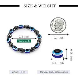 Caiyao Evil Eye Pendant Necklace Glass Leather Rope Chain Turkish Protact Lucky Necklace for Women Men