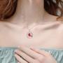 Cardinal Necklace Sterling Silver Red Bird Memorial Gift for Women Cardinal Jewelry for Girls Loved Ones