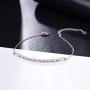 FREECO Graduation Gift 925 Sterling Silver Engraved Inspirational Adjustable Bracelet “She Believed She Could So She Did” Friendship Mothers Day