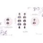 Femme Luxe Olivia Chandelier Drop Earrings For Women - 14k Gold Plated 925 Sterling Silver and Genuine Gemstone Earrings | Hypoallergenic | Handmade Design