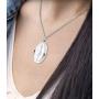 US Jewels and Gems Polished 925 Sterling Silver Large Miraculous Virgin Mary Pendant, 3 Sizes