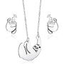 Silver Sloth Jewelry Set Including Sloth Necklace and Sloth Stud Earrings Cute Animal Pendant Jewelry Gift for Women Girl