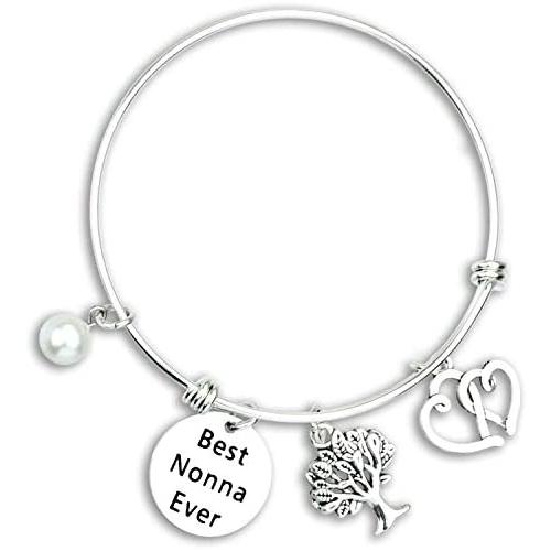 Kivosliviz Nonna Gifts Grandma Bracelet Nonna Jewelry Women Best Nonno Ever Nonna Bracelet