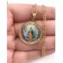 Virgin Caridad del Cobre Pendant Necklace 18K Gold Plated Chain ''18 Inches'' Length Religious Jewelry Virgin Caridad del Cobre Pendant Necklace 18K Gold Plated Chain ''18 Inches'' Length Religious Jewelry