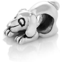925 Sterling Silver Beagle Dog Puppy Bead Charm