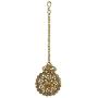 MUCH-MORE Indian Bollywood Amazon Bridal Necklace Earring with Maang Tikka Gold Tone Jewelry