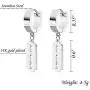 4 Pairs Small Huggie Hoop Earrings for Women and Men, Stainless Steel Material 14K White Gold Plated Hoops Dangles Set, Ideal Earings Jewelry Gift for Teen Girls Boys Friend or Daily Wear 4 Pairs Small Huggie Hoop Earrings for Women and Men, Stainless Steel Material 14K White Gold Plated Hoops Dangles Set, Ideal Earings Jewelry Gift for Teen Girls Boys Friend or Daily Wear