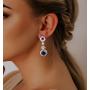 SWEETV Elegant Wedding Bridal Earrings for brides,bridesmaid- Cubic Zirconia Crystal Dangle Earrings for Womens Party Prom Pageant