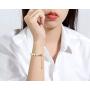 Freshwater Pearl Bracelets Cultured Pearl 14K Gold Filled Bracelet with Adjustable Chain Jewelry Gift for Women Wife Girls Mother