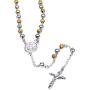 U7 Men Women Rosary Necklace Catholic Pray Gift Stainless Steel or 18K Gold Plated Classic Beads/Evil Eye/Heart Rosary Y Necklace