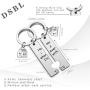 Couple Keychain Set Home is Wherever Im With You Anniversary Romantic Jewelry Gift for Boyfriend Girlfriend(home is wherever KR)