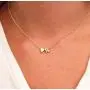 Joctly Tiny Initial Heart Necklace for Women Dainty Gold Plated A-Z Letter Love Pendant Choker Necklace